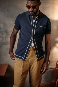 &Sons Dean Polo Navy