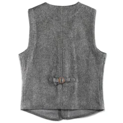 &Sons Drifter Wool Waistcoat Grey