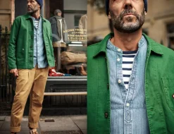 &Sons Emerson Shirt Indigo Stripe