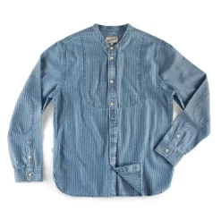 &Sons Emerson Shirt Indigo Stripe