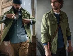 &Sons Flag Overshirt Army Green