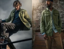 &Sons Flag Overshirt Army Green