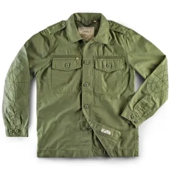 &Sons Flag Overshirt Army Green