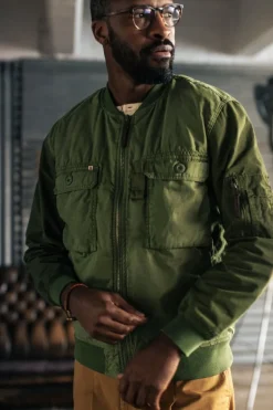 &Sons Harris Bomber Jacket Army Green
