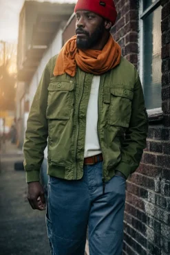 &Sons Harris Bomber Jacket Army Green
