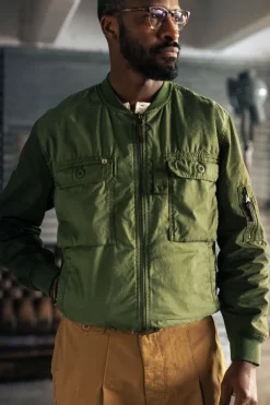 &Sons Harris Bomber Jacket Army Green