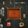 &Sons Leather Tray Tan