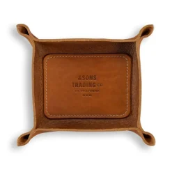 &Sons Leather Tray Tan