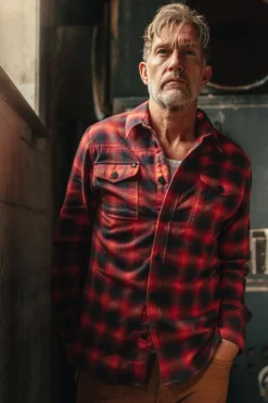 &Sons Logger Shirt Red