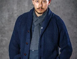 &Sons Midnight Black Dot Scarf