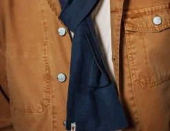 &Sons Navy Scarf