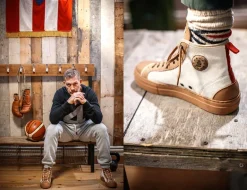 &Sons New Baseline Basketball High Top Raw