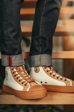&Sons New Baseline Basketball High Top Raw