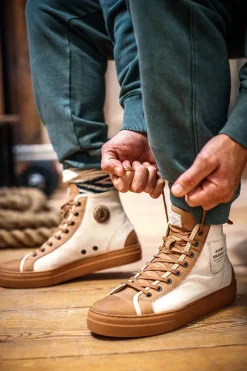 &Sons New Baseline Basketball High Top Raw