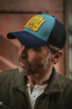 &Sons Pioneer Trucker Cap Blue