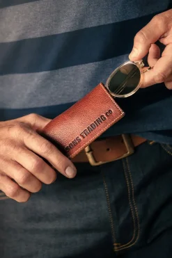 &Sons Pouch Glasses Case Brown