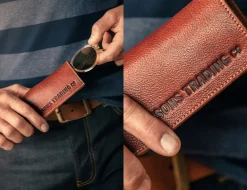 &Sons Pouch Glasses Case Brown