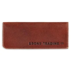 &Sons Pouch Glasses Case Brown