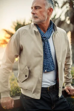&Sons Rebel Harrington Jacket Stone