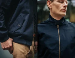 &Sons Rebel Harrington Jacket Navy