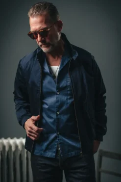 &Sons Rebel Harrington Jacket Navy