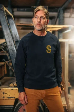 &Sons Sigma Sweatshirt Navy