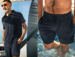 &Sons Solar Shorts Navy