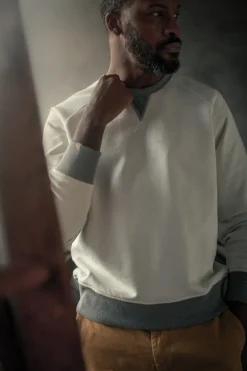 &Sons Stone White Sweatshirt