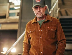 &Sons Sunday Shirt Corduroy Tan