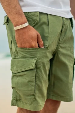 &Sons Surplus Army Shorts Green