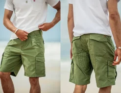 &Sons Surplus Army Shorts Green