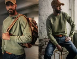 &Sons Surplus Green Sweatshirt