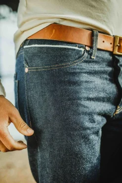 &Sons Tan Leather Belt