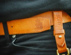 &Sons Tan Leather Belt