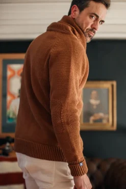 &Sons Turner Cardigan Rust