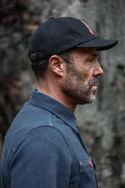 &Sons Woollen Snap Cap Navy