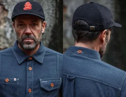 &Sons Woollen Snap Cap Navy
