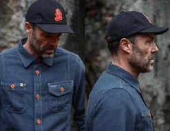 &Sons Woollen Snap Cap Navy