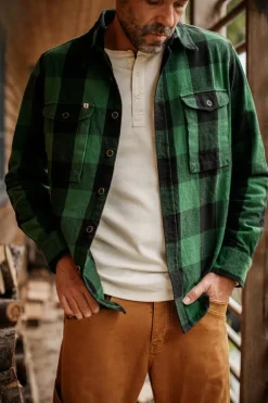&Sons Yukon Flannel Field Shirt Green
