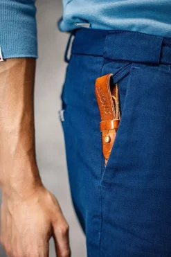 Tan Leather Key Fob