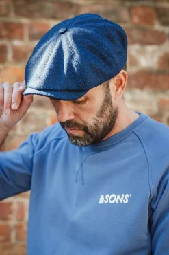The London Baker Boy Hat- Blue Indigo