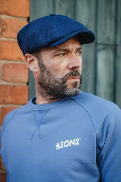 The London Baker Boy Hat- Blue Indigo