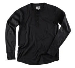 The New Elder Henley Shirt Black