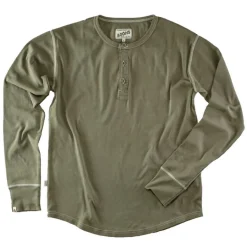 The New Elder Henley Shirt Army Green