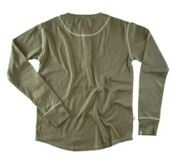 The New Elder Henley Shirt Army Green