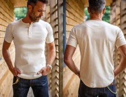 The New Elder Henley Short Sleeve Shirt Raw