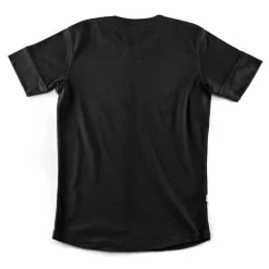 The New Elder Henley Short Sleeve Shirt Black
