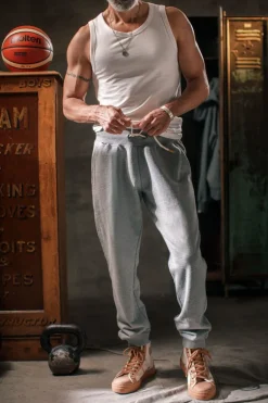 Track And Field Tracksuit Bottoms Grey