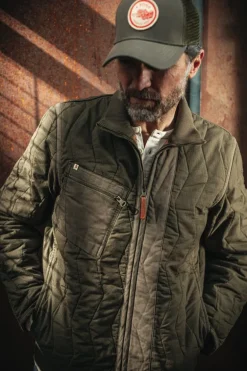 Trucker Badge Cap Army Green