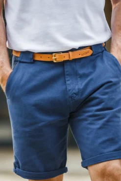 Virgil Thin Tan Leather Belt